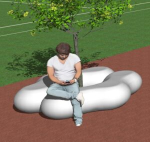 Assise design béton YMARE-V