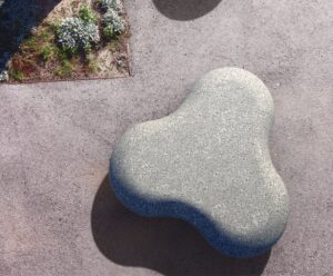Assise design béton YMARE-trio