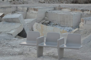 Banc béton avec accoudoirs PALUEL