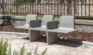 Banc béton avec accoudoirs PALUEL
