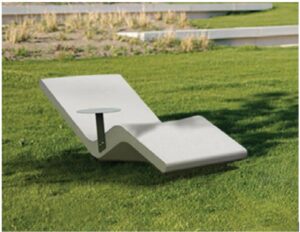 Chaise longue béton 04cl-Relaxa