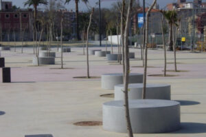 Assises circulaires en béton ÉTRETAT
