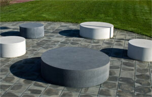Assises circulaires en béton ÉTRETAT
