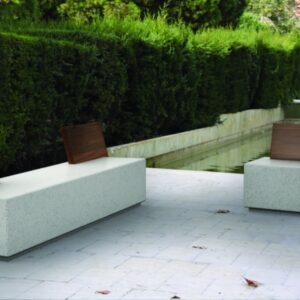 Banc et fauteuil béton élégants GERVILLE