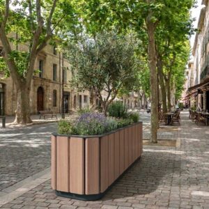 Jardinière haute en bois CHÉNAS