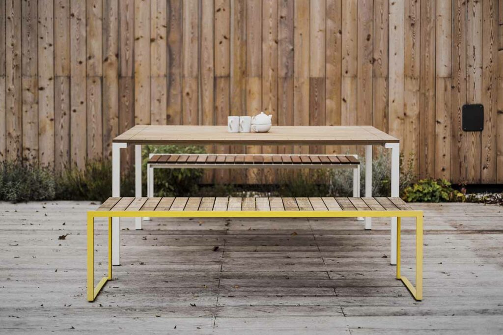 Collection H1 chaise | banc | tabouret | table