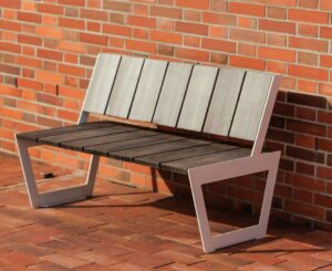 Banc à lames de bois larges CHAMONIX -