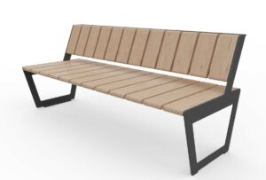 Banc à lames de bois larges CHAMONIX .