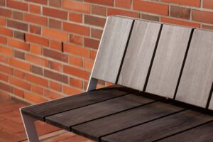 Banc à lames de bois larges CHAMONIX -