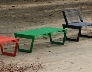 Banc compact tout acier BRESSE
