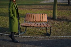 Banc convexe bois R1000mm GENAS -