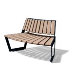 Banc convexe bois R1000mm GENAS-
