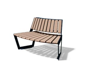 Banc convexe bois R1000mm GENAS-
