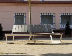 Banc convexe bois R1000mm GENAS.