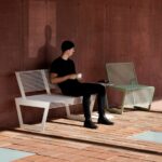 Banc deux places tout acier CLUSES .