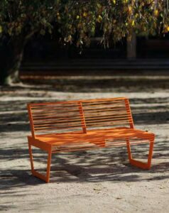 Banc deux places tout acier CLUSES