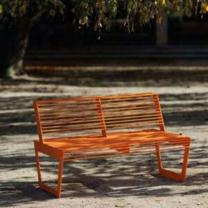 Banc deux places tout acier CLUSES