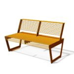 Banc deux places tout acier CLUSES...
