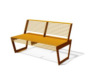 Banc deux places tout acier CLUSES...
