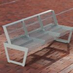 Banc quatre places tout acier VIENNE