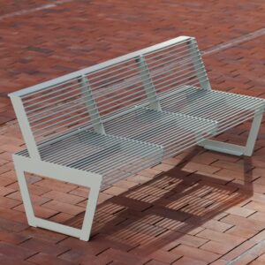 Banc quatre places tout acier VIENNE