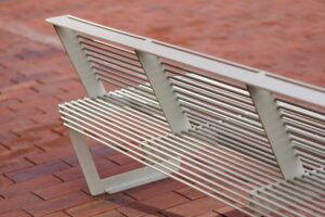 Banc quatre places tout acier VIENNE..