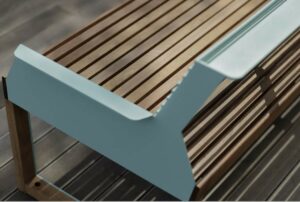 banc A1-361 accoudoirs acier