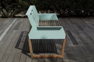 banc A1-361 accoudoirs acier