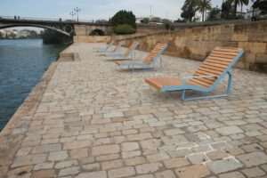 Chaise longue bois détente CAPBRETON .
