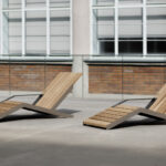 Chaise longue en bois ANGON .