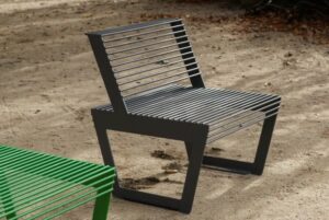 Fauteuil acier robuste CERNEX