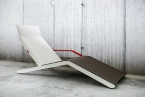 LAL457 chaise longue tissu