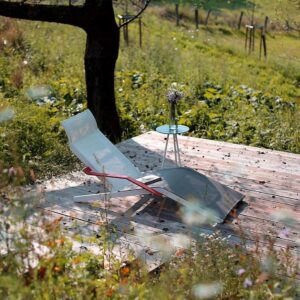 LAL457 chaise longue tissu