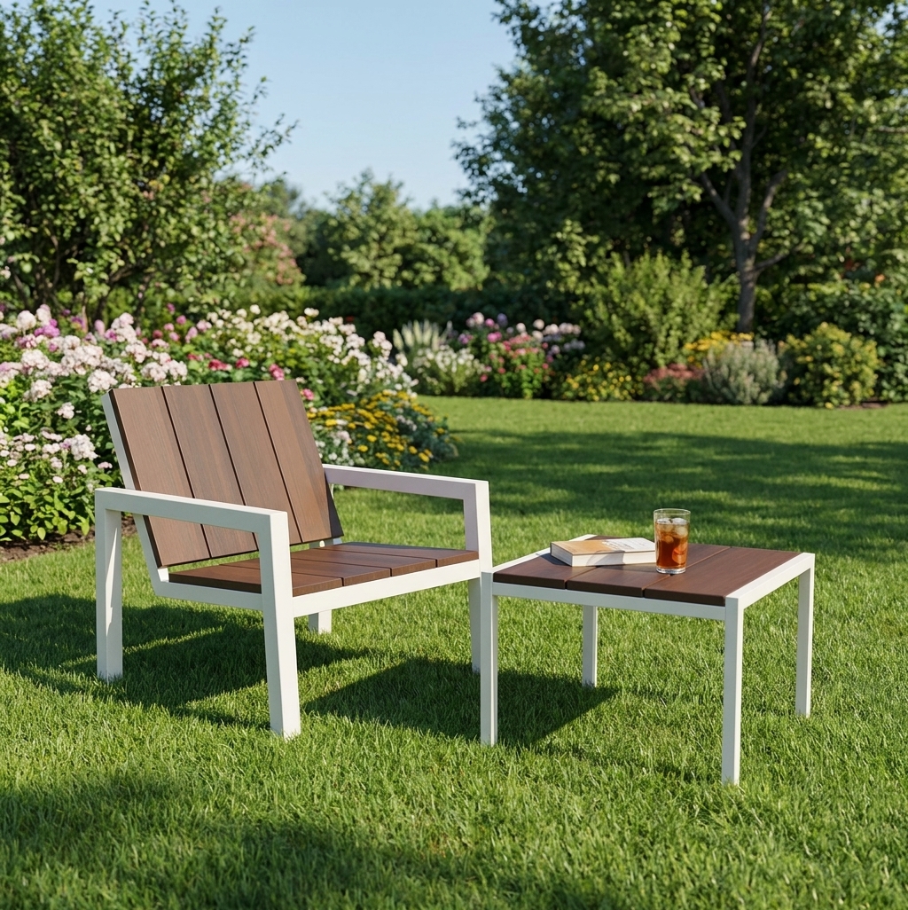 Table basse pratique de jardin TAVACO