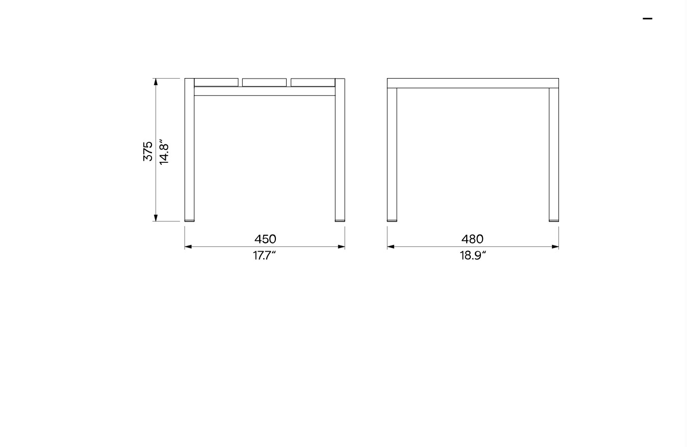 Table basse pratique de jardin TAVACO