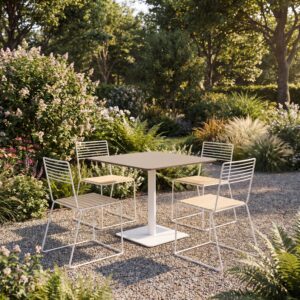 Table carrée robuste HPL SOVERIA