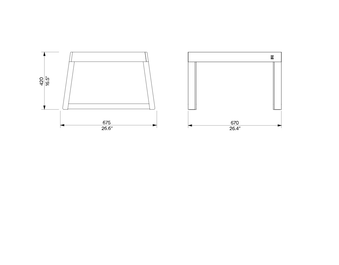 Tabouret bois et tissu pour terrasse BILIA