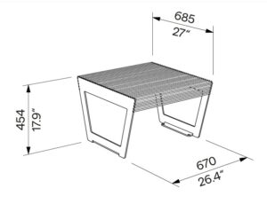Tabouret robuste tout acier OZAN plan
