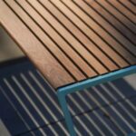 Banc bois et alliage d'aluminium MONTLUÇON-