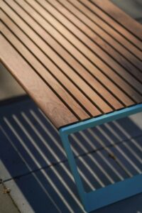 Banc bois et alliage d'aluminium MONTLUÇON-