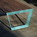 Banc bois et alliage d'aluminium MONTLUÇON.