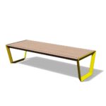 Banc bois et alliage d'aluminium MONTLUÇON--