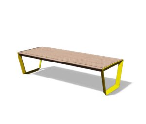 Banc bois et alliage d'aluminium MONTLUÇON--
