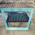 Banc bois et alliage d'aluminium MONTLUÇON..