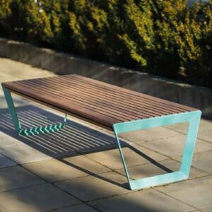 Banc bois et alliage d'aluminium MONTLUÇON