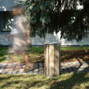 Corbeille de propreté bois 38L FRONTENEX