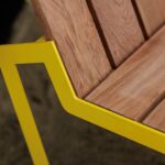 Fauteuil bois lames larges LA CLUSAZ.