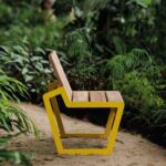 Fauteuil bois lames larges LA CLUSAZ..