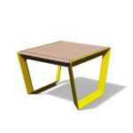 Tabouret bois et fonte d'aluminium RIOM--