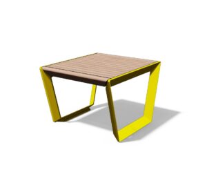 Tabouret bois et fonte d'aluminium RIOM--
